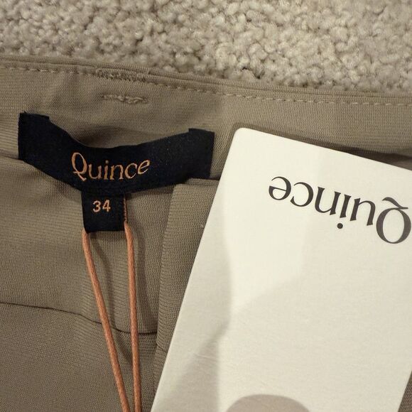 NWT Quince Men Ultimate Commuter Pants Classic Fit Beige Measure 36x31 Office - Picture 9 of 11